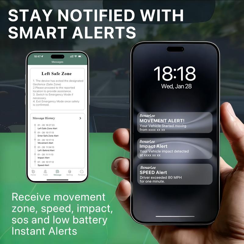 Small Vehicle GPS Tracker - Waterproof 4G LTE + Apple Find My Compatible, for Car/Person/Pet/Item Tracking (Worldwide Coverage) | Smart Alerts, Discreet Tracking Device (Subscription Required)