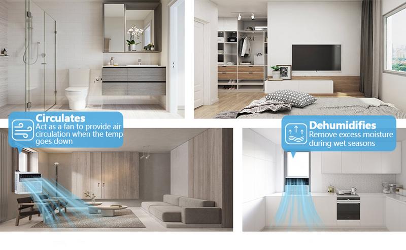 GARVEE 8000 BTU Window Air Conditioner U-Shaped, Window ac Air Units Cools Up to 350 sq. ft., Remote Control , Sleep Mode, Ultra Quiet, Energy Efficient, air conditioner window unit for Bedroom Room