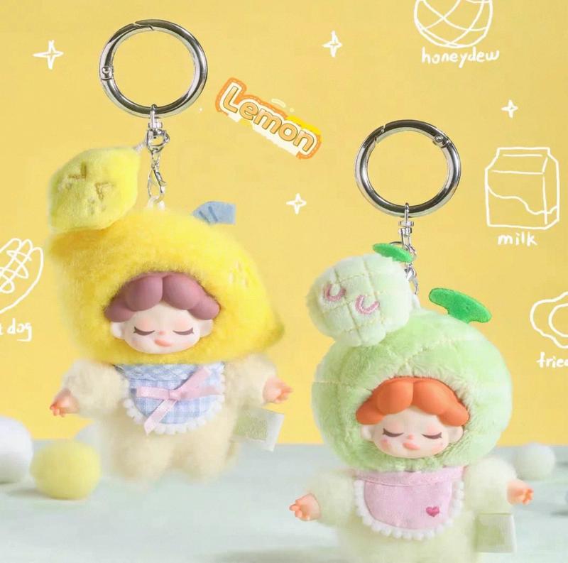 Wendy Fruity Party Mini Surprise Box – Cute Fruit-Themed Plush Bag Charms, Adorable Soft Mini Plush Keychain Blind Box Collectibles, Fun Gift for Girls & Plush Lovers