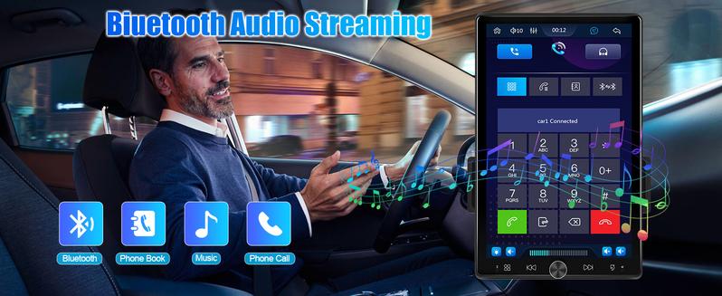 10.4 inch Single Din Car Stereo with Wireless Carplay Android Auto, 1080P IPS Detachable Touch Screen,5.2 Bluetooth, 12LED Backup Camera,FM Radio,USB/AUX,Mirror Link,SWC 10.4 inch Single Din Car Stereo with Wireless Carplay Android Auto, 1080P IPS Detachable Touch Screen,5.2 Bluetooth, 12LED Backup Camera,FM Radio,USB/AUX,Mirror Link,SWC