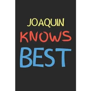USED-Joaquin Knows Best: Lined Journal, 120 Pages, 6 x 9, Joaquin Personalized Name Notebook Gift Idea, Black Matte Finish (Joaquin Knows Best by Publishing, Joaquin