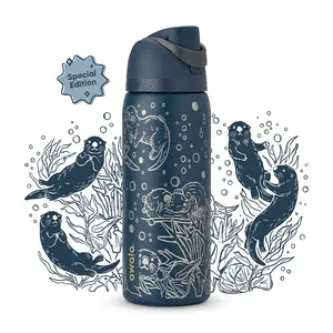 owala Ocean Animal Stainless Steel Water Bottle with Straw Lid – Leakproof Insulated Kids & Teens Bottle for School, Sports & Travel (Special Edition)