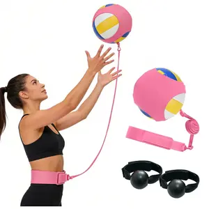 Volleyball Rebound Belt Trainer Volleyball Spike Trainer- Solo Practice Tool for Serving, Spiking & Defense with Elastic Rope. Perfect for Indoor & Beach Training.Arm Swing Mechanics and Spiking Power