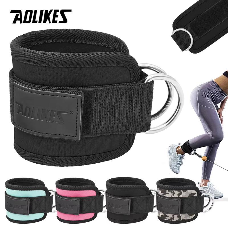 Adjustable Ankle Straps for Cable Machines – D-Ring Ankle Cuffs for Glute & Leg Training
