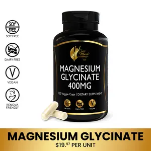 Coco March N.M.D Magnesium Glycinate – 150 Capsules - 37-Day Supply, 400 mg per Serving – Gentle, Effective Support for Daily Wellness