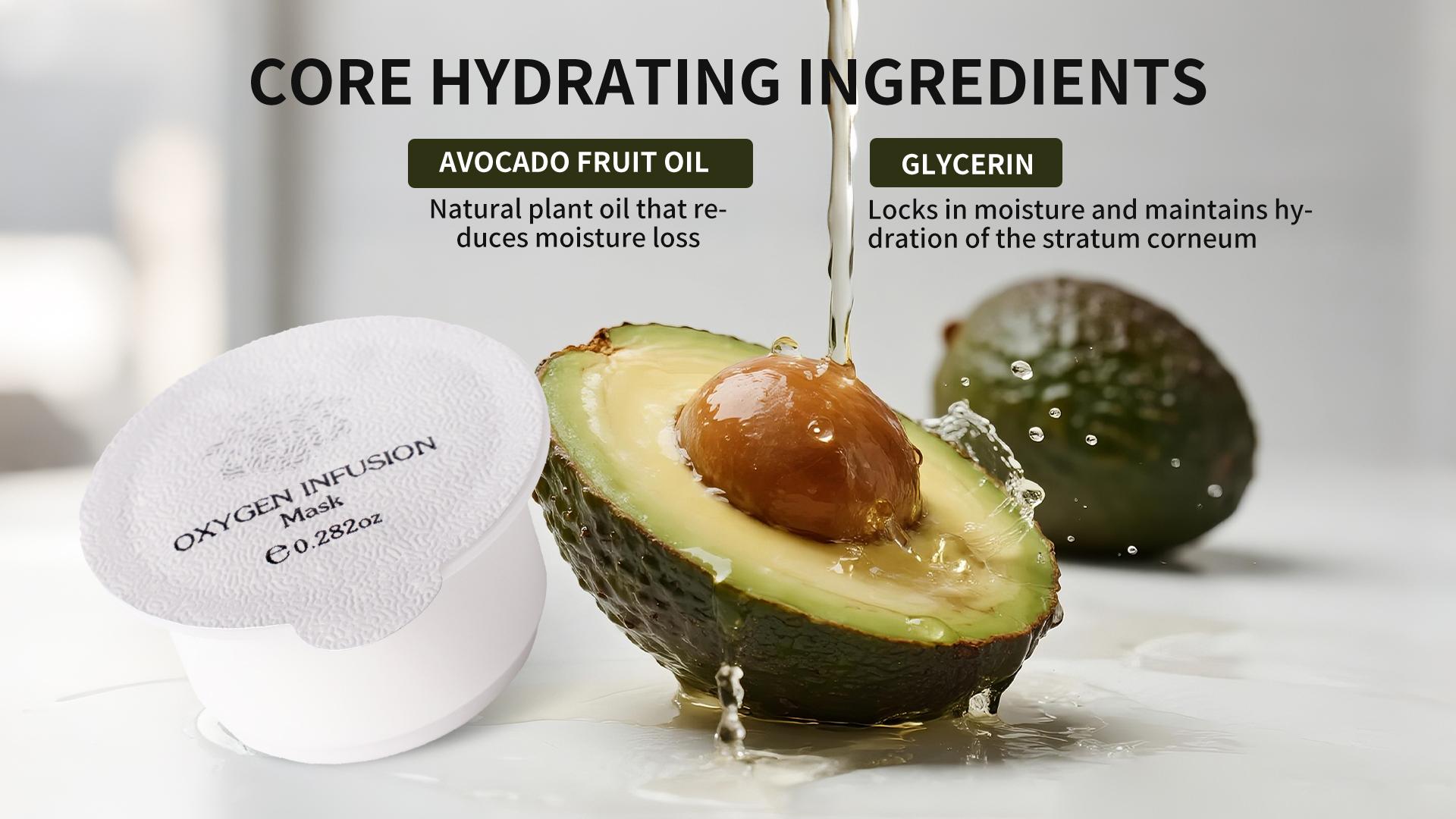 OPZI Oxygen Infusion Anti-Aging Mask | Firming, Hydrating & Radiance | 8 Treatments Soft Hypoallergenic Skin Repair Radiant Moisture Foam Retinol