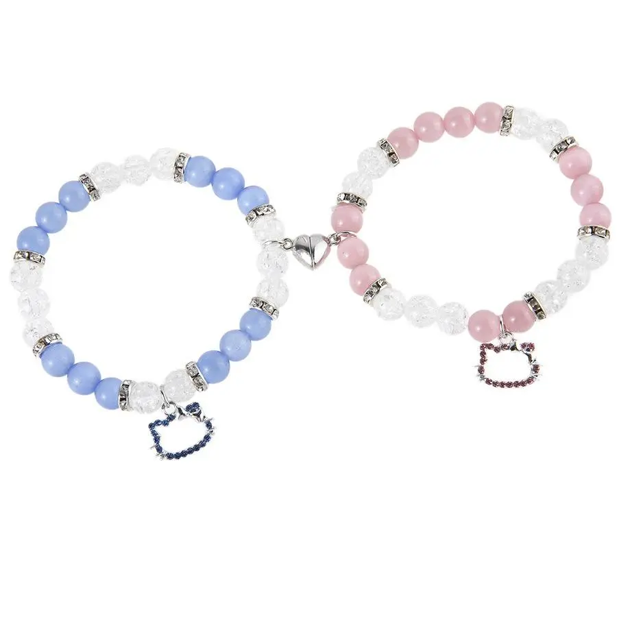 Magnetic Cute Couple Bracelets, Love Distance Matching Bracelets, Valentine's Day Bracelet Gifts, BFF Bracelets, Boyfriend & Girlfriend Love Bracelets For Sisters, Besties & Friends