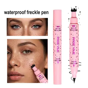 Waterproof Freckle Pen & Eyeliner – Natural Faux Freckles Freckle Stamp for Realistic Sun-Kissed Freckles, Long-Lasting SmudgeProof Sweatproof TransferProof , Fine Tip Easy Application for Quick Natural Makeup Looks, Beginner Friendly, Daily Wear