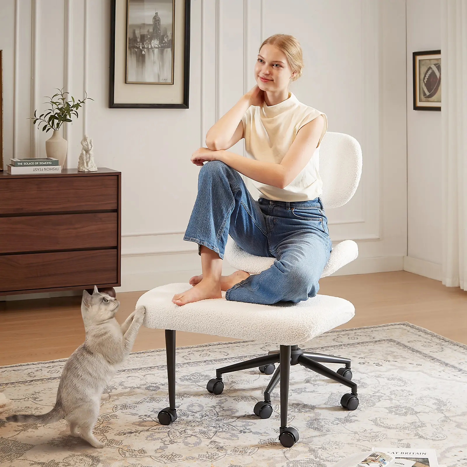 Upgraded Off White (Teddy Fabric)