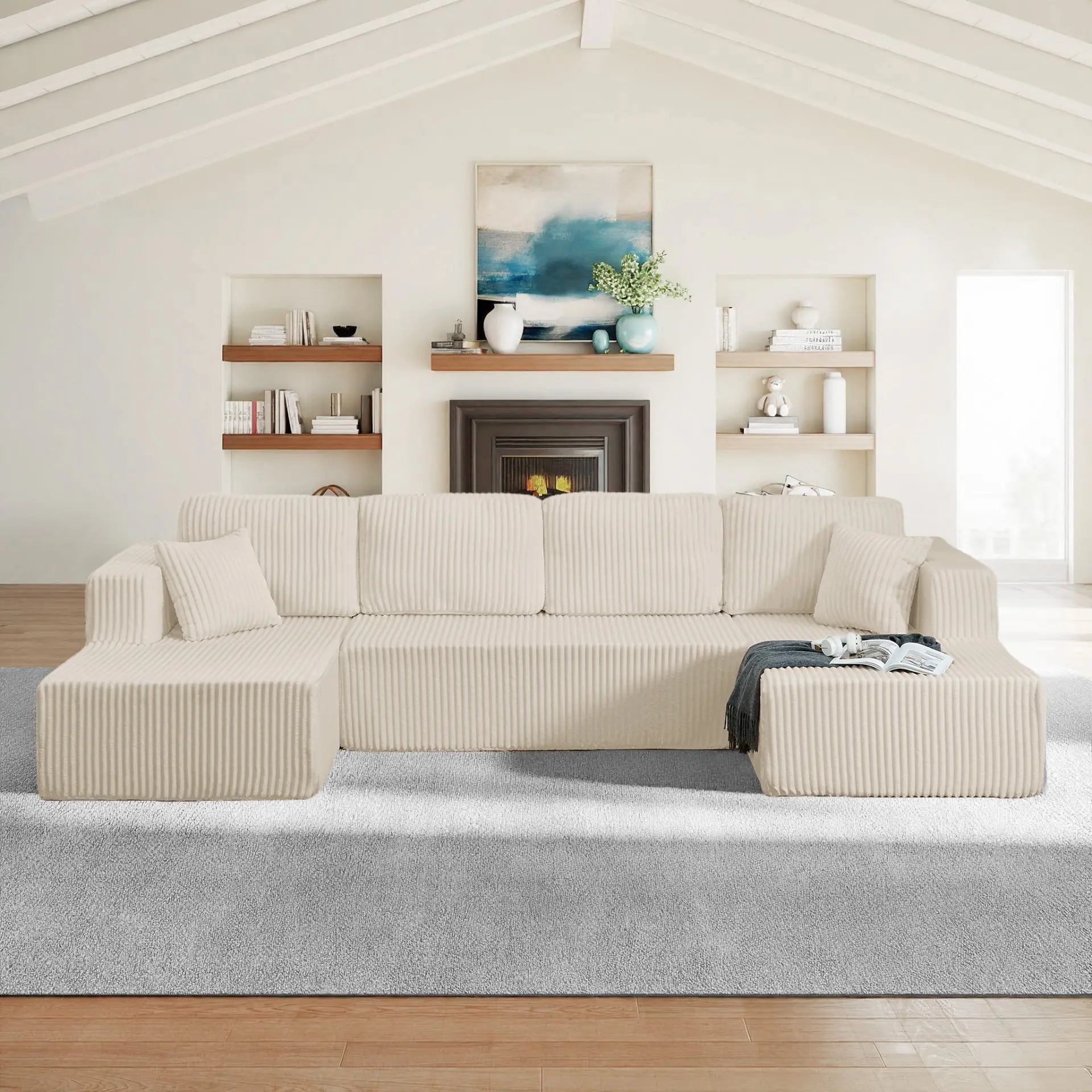 Beige + Foam + 5 Seat