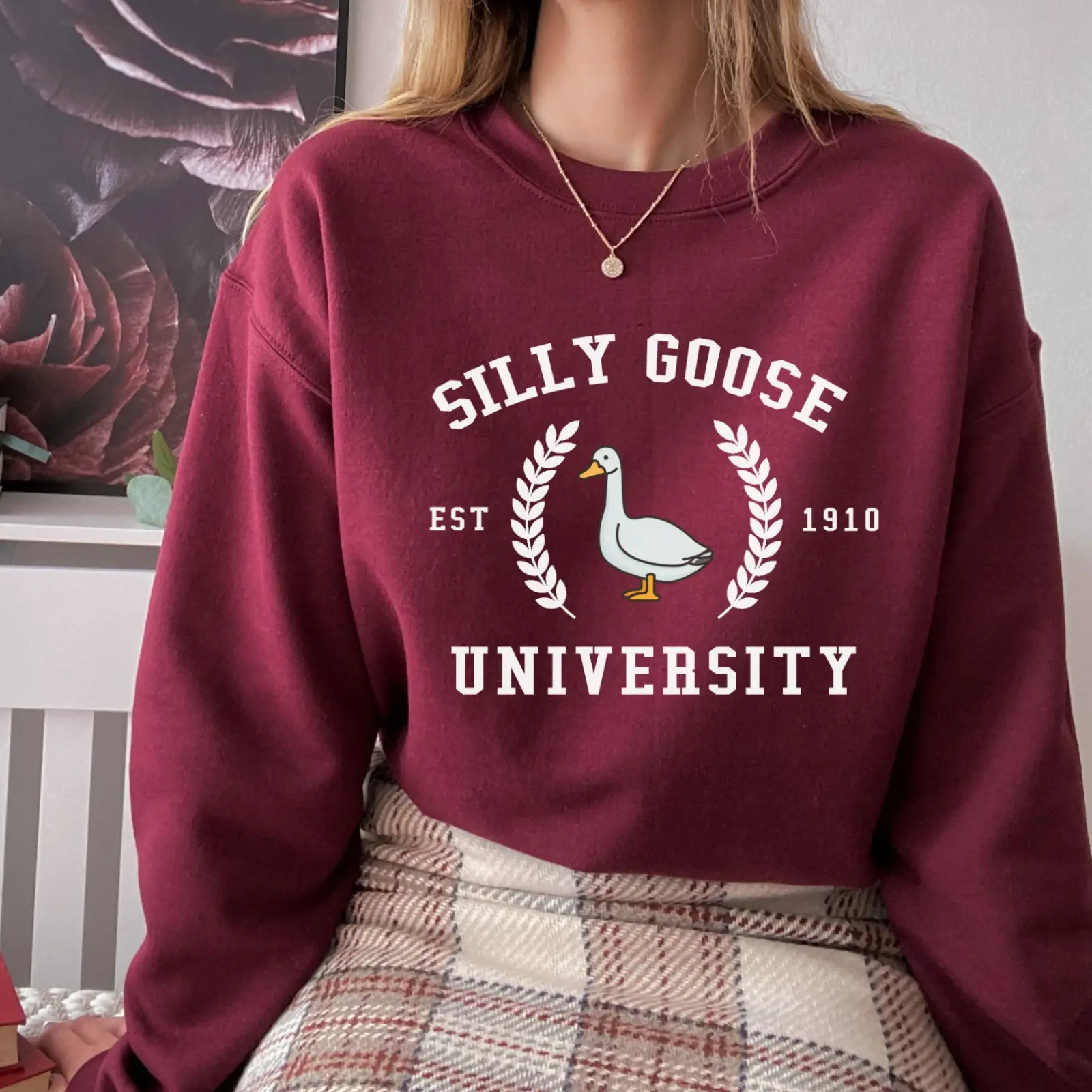 Silly Goose University Sweatshirt, Unisex Silly Goose University Sweatshirt