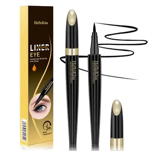 [HelloKiss Official] Liquid Eyeliner,Waterproof Liquid Eye Liner, Long-Wearing,Smudge-Proof， Ultra-Smooth, Eyeliner Pen, Vegan Formula,Ultra-Fine Nib