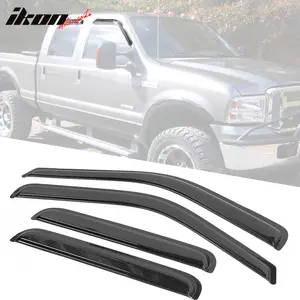 Window Visors for Ford F250 F350 F450 F550 Super Duty Crew Cab 1999-2016