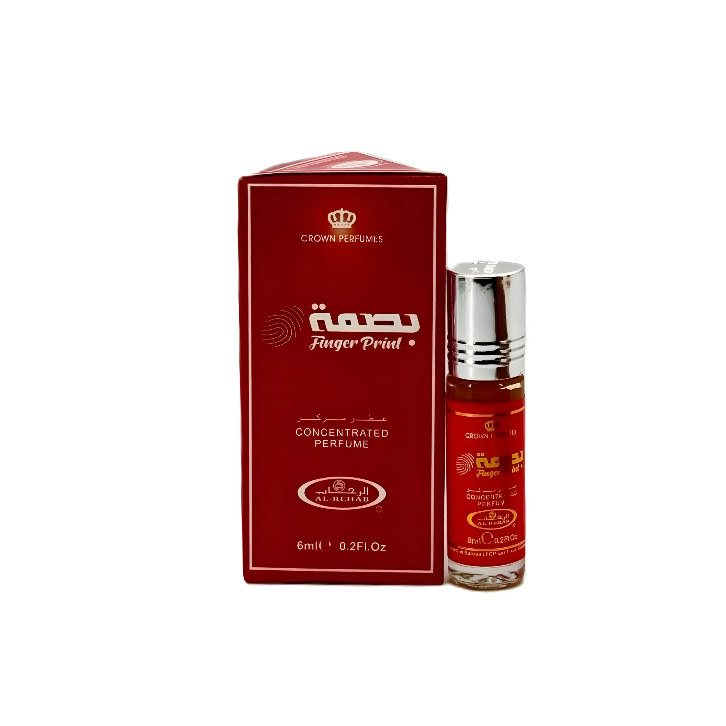 Al Rehab Finger Print Roll On Arabian Cologne - Long-Lasting Unisex Fragrance for Adults, 0.2 fl oz, Single Item, Signature Scent, Layering Perfume, Contains Alcohol