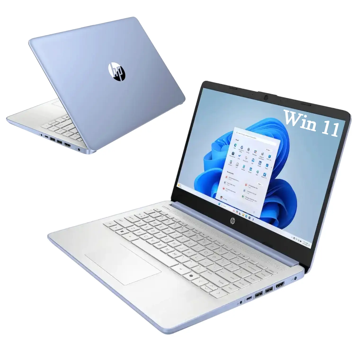 HP 14 Inch Student Laptop, Intel Processor N150 Up to 3.6GHz, 4GB RAM 128GB Storage, 1 Year Office 365, Windows 11 Home Slim Notebook for School & Daily Work