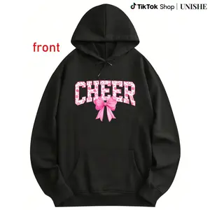 Long Sleeve Cheerleading Hoodie – 100% Cheer for Cheer Girls