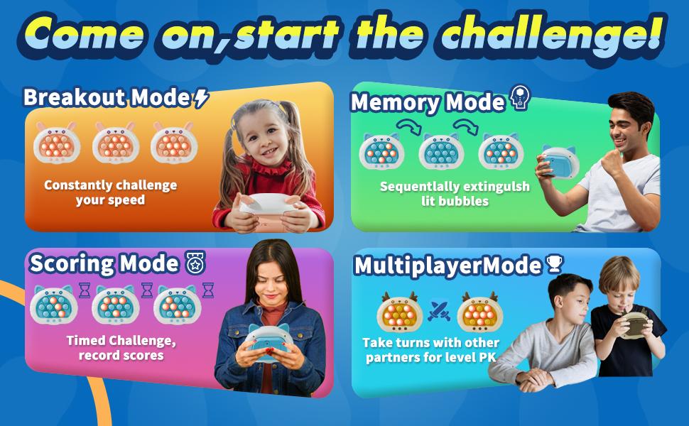 Fast Quick Pop Push Game Cute Animals Quick Push Children's Toys 3rd Generation Stress Relief Fidget