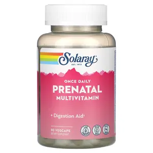 Solaray Once Daily, Prenatal Multivitamin, 90 VegCaps