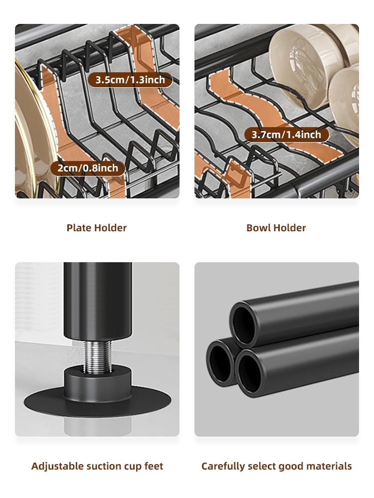 San Dream Over The Sink Dish Drying Rack Large Dishes Drainer 2-Tier Dish Drying Rack for Kitchen Dish Rack Countertop Organizer Metal Kitchen Sink Organizer Mount San Dream Over The Sink Dish Drying Rack Large Dishes Drainer 2-Tier Dish Drying Rack for Kitchen Dish Rack Countertop Organizer Metal Kitchen Sink Organizer Mount