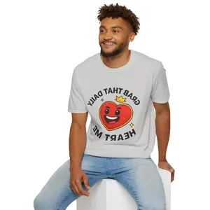 MIRRORED UNISEX ~ Daily Heart Me Reminder Tee | Grab Your Daily Heart Me| Inspired by TT Live Host Culture | Fan Club Tee | Live Host Tee Mirror Image