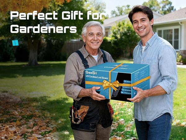 【SEESII】 40V Leaf Blower Cordless, 680CFM/210MPH Brushless Motor with 2 * 5200 mAh Batteries and 2*Chargers, Variable Speed Control & Turbo Button, Electric Blower for Lawn Care/Debris/Dust