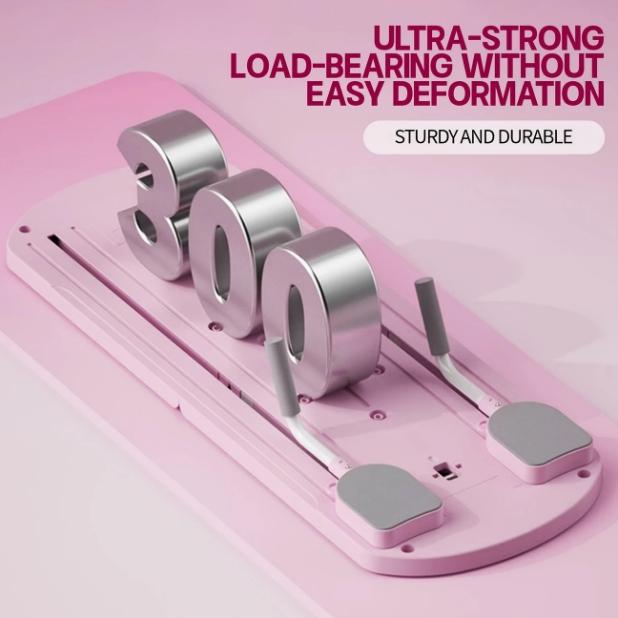 Pilates Board - 2024 Pilates Reformer Set, Multi-Purpose Foldable Pilates Reformer Board for Home, 5 in 1 Pilates Sliding Board (Pink)