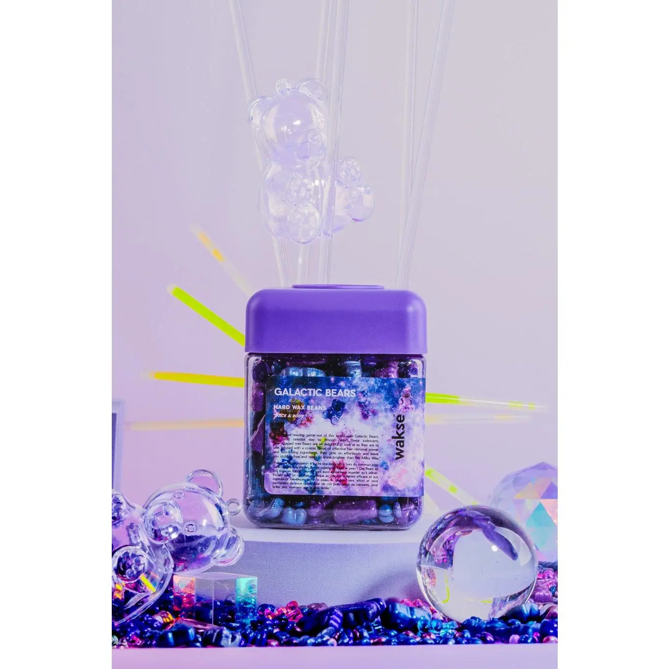 wakse Hard Wax Beans - Galactic Bears - Large