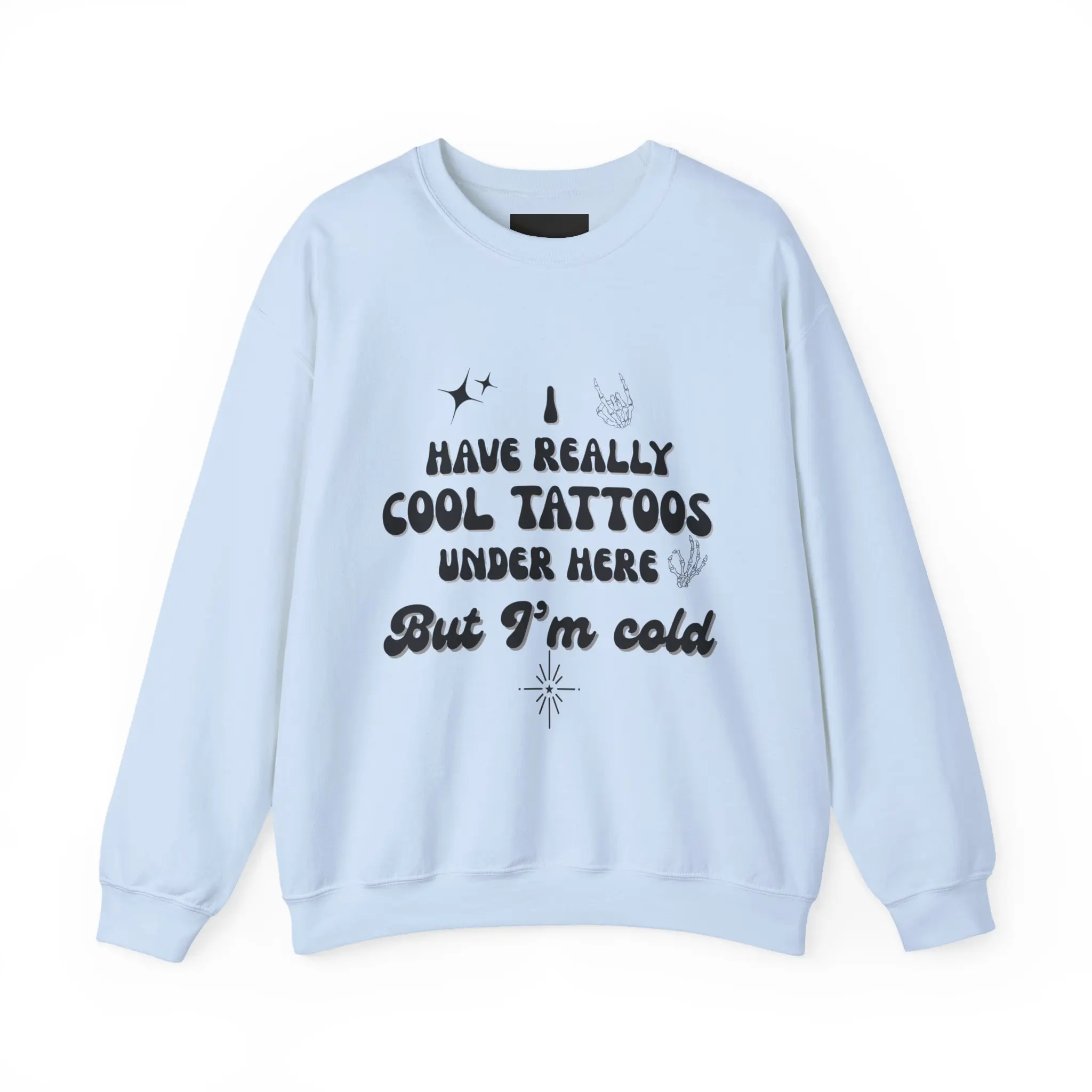Cool Tattoos Crewneck Sweatshirt, Cozy Gift for Tattoo Lovers, Casual Wear, Funny Sweatshirt, Unique Graphic Apparel, Tattoo sweatshirt, Alternative Sweatshirt, Grunge