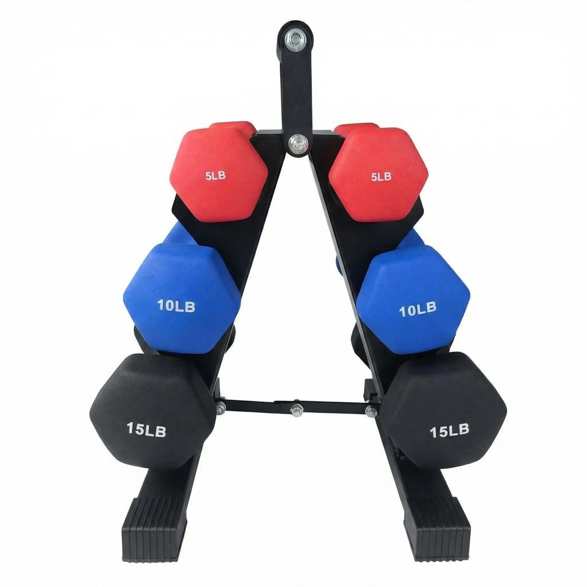 Women’s dumbbell weight set, hex neoprene-coated dumbbell sets, hand weights set for home gym, pairs