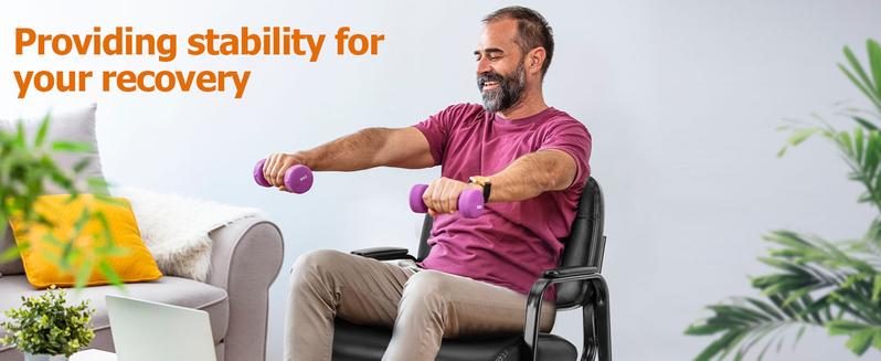 Waiting Room Chair Reception Chair Office Guest Chair, Conference Room Chair Lobby Chair with Padded Arms, Desk Chair No Wheels Leather Office Chair