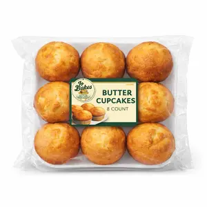 Butter Cupcakes 8ct | Panqué de Mantequilla | Soft & Moist Classic Snack Cakes | JO Bakes