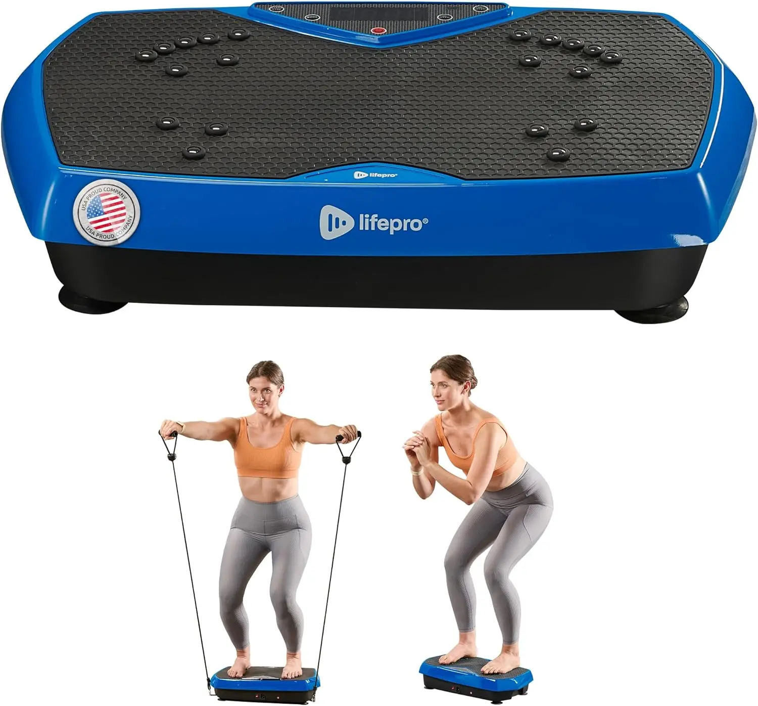 LifePro HexaPlate Vibration Plate 120 Speeds | Lymphatic Drainage & Magnetic Foot Therapy | FSA/HSA Eligible Home Fitness