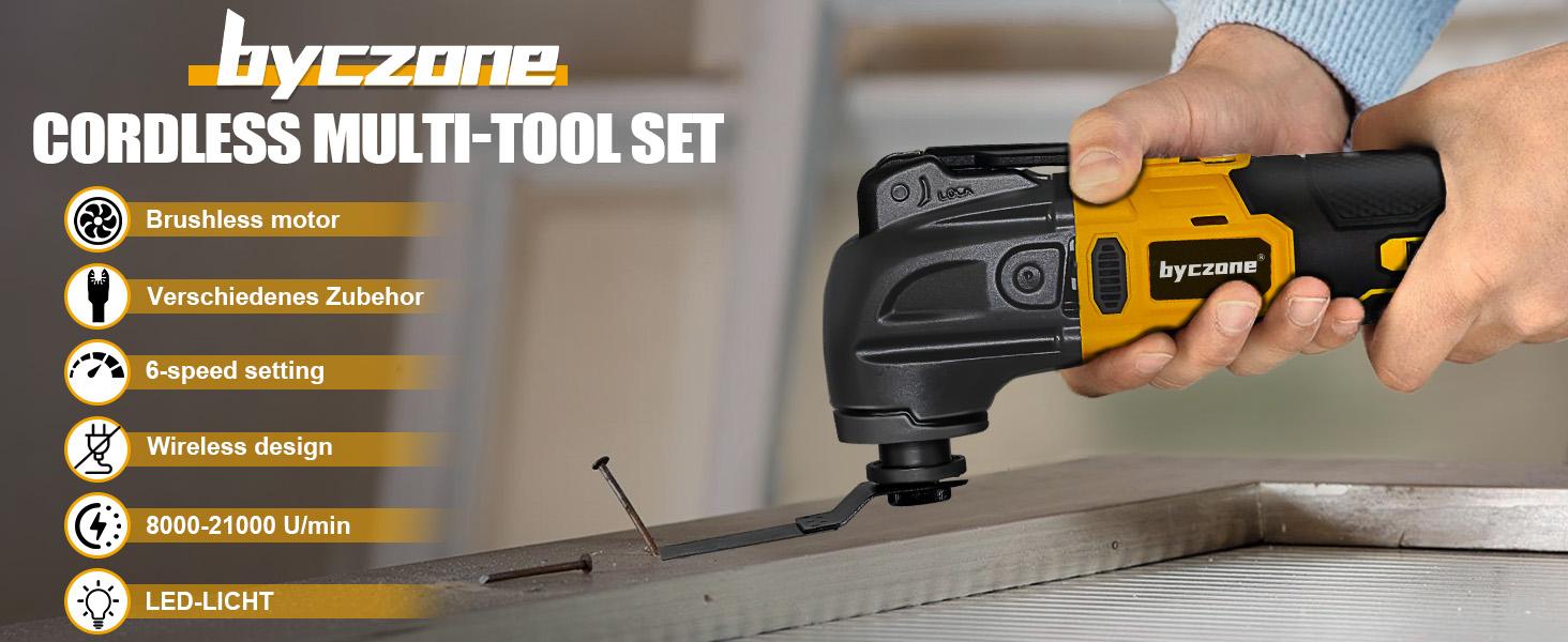 Oscillating Multi Tools for Dewalt 20V Battery, Multi-Use Cutting and Sanding Tool, 4°Oscillation Angle, 6 Variable Speeds, Quick-fit Blade Design with 22pcs Accessories for Cutting, Sanding, Scraping