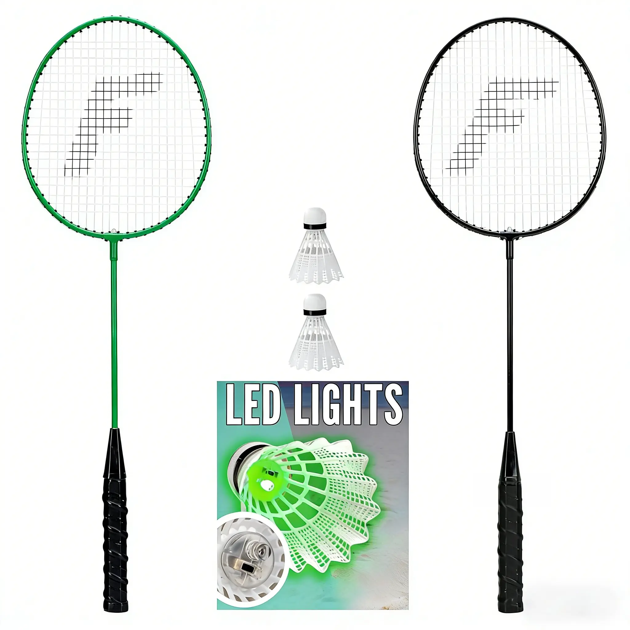 Sports Badminton Racket & A-Grade Nylon Birdie Set - Steel Frame Replacement Outdoor Gear for Active Use