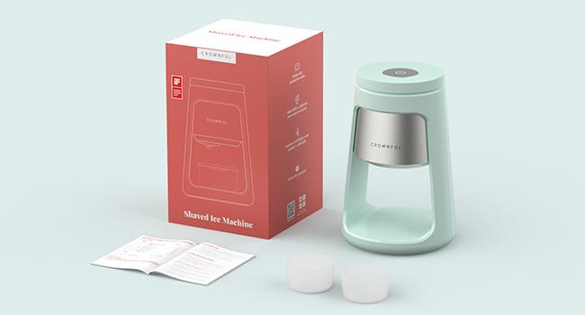 Crownful Ice Shaver Machine for Smoothies & Frozen Drinks – with 2 Ice Cups, Easy to DIY, Perfect Ice Crushing Kitchen Appliance for Home Use