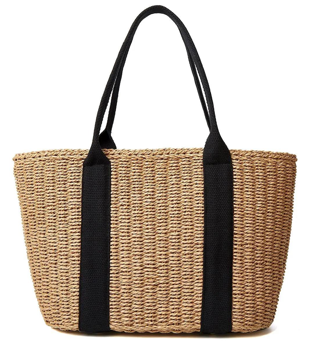 Women's Small Straw Beach Bag | Summer Tote | Hand-Woven Shoulder Bag | Ideal for Travel, Beach, and Daily Use | Lightweight & Durable