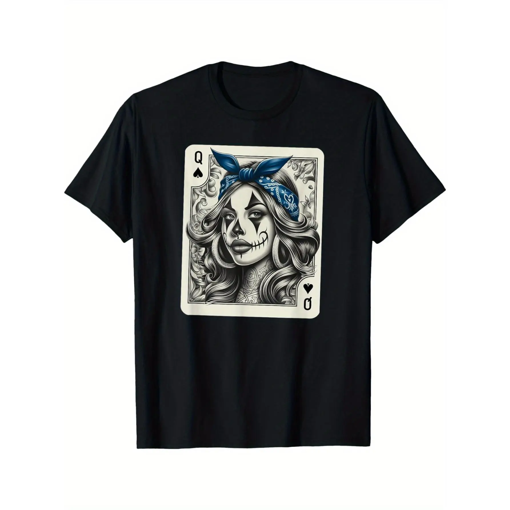 #   TikTokShopRestock  Plus Size Chicana Chicano Shirt Camisa Cute Chicano Tattoo Art Clown T-Shirt