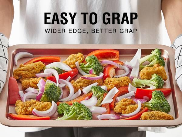 [BF&CM]HONGBAKE 10pc Bakeware Sets, Teflon-free Cookware Set, Non-Stick, Baking Pan Set, Cookie Sheets, Girly Kitchenware,Baker, Pink Kitchen Stuff Modern Cake