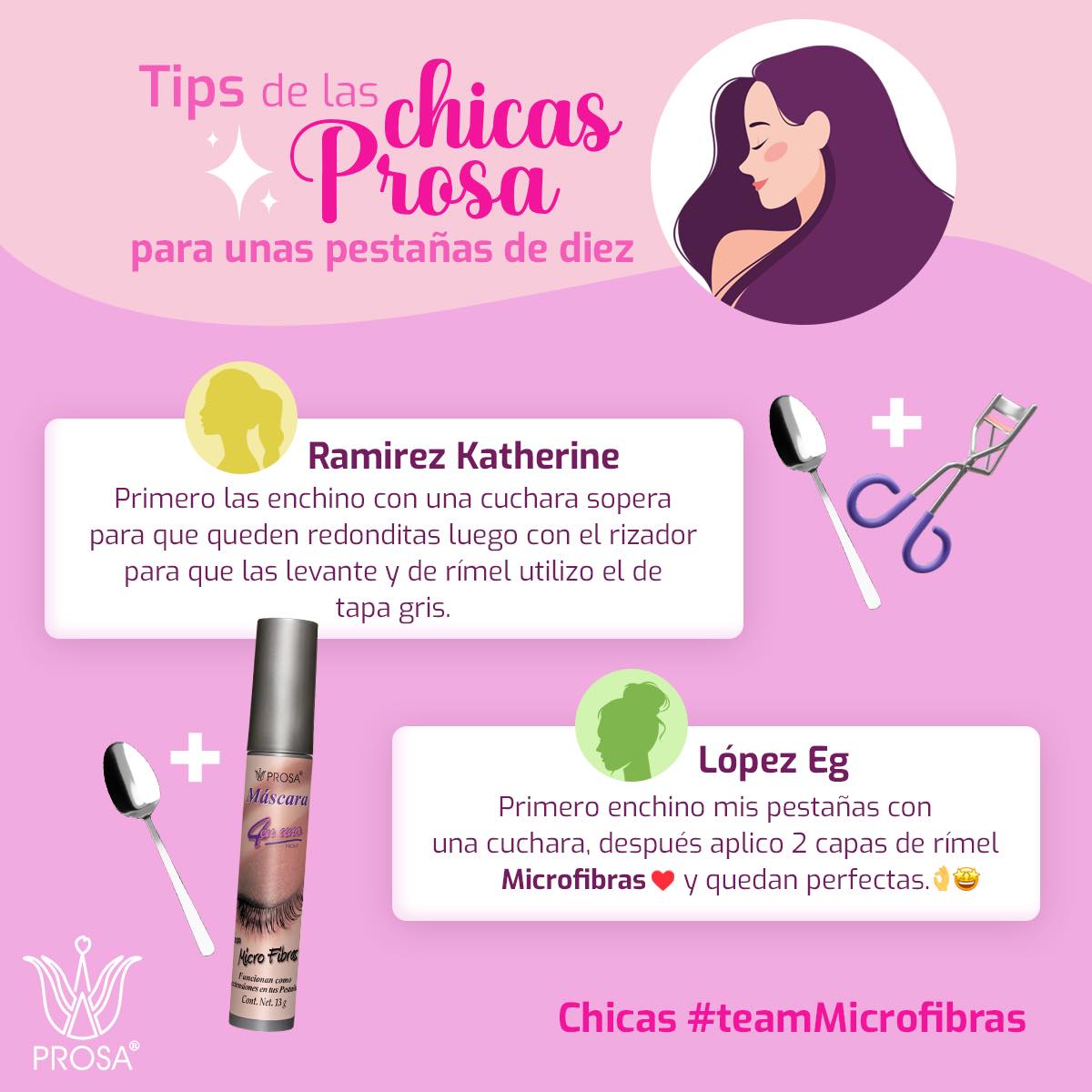 Prosa 4 En 1 Con Mascara Micro Fibras 13g with 4 in 1 Formula, Deep Black Color for Intense Eyelashes Extension