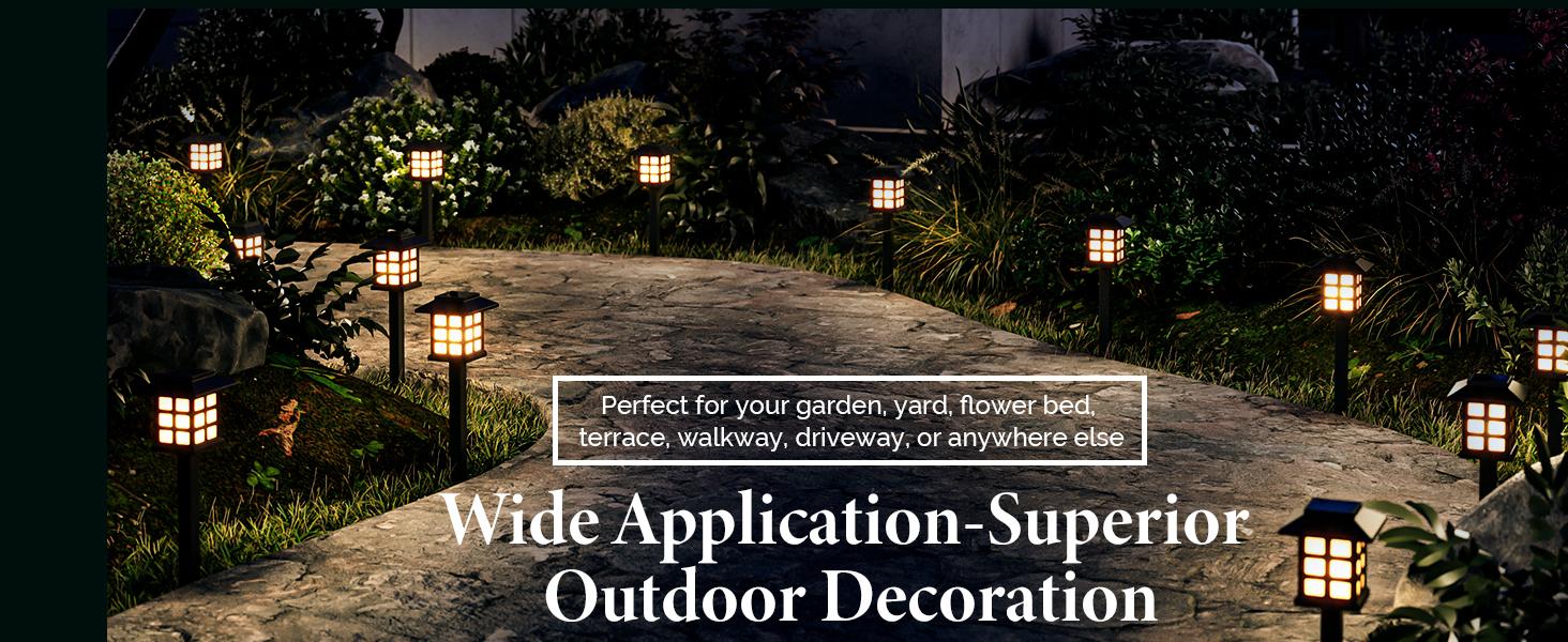 GIGALUMI Solar Garden Lights, Waterproof, Solar Walkway Lights Maintain 10 Hours of Lighting for Your Garden, Landscape, Path, Yard, Patio, Driveway GIGALUMI Solar Garden Lights, Waterproof, Solar Walkway Lights Maintain 10 Hours of Lighting for Your Garden, Landscape, Path, Yard, Patio, Driveway