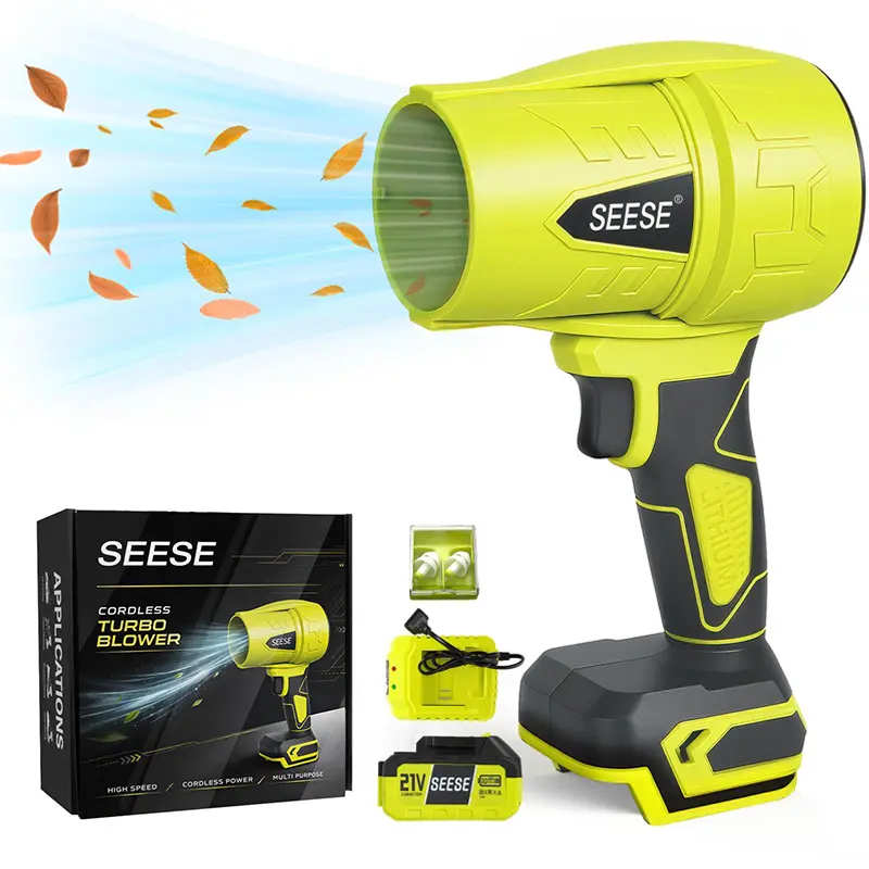SEESE Turbo Jet Leaf  Blower, Violent  Fan,Car Drying After Wash, Handheld Snow Blower,Cordless Turbo Power Air Duster,Good Choice For Gifts,Home Improve,Garden Mainte,Holiday gifts