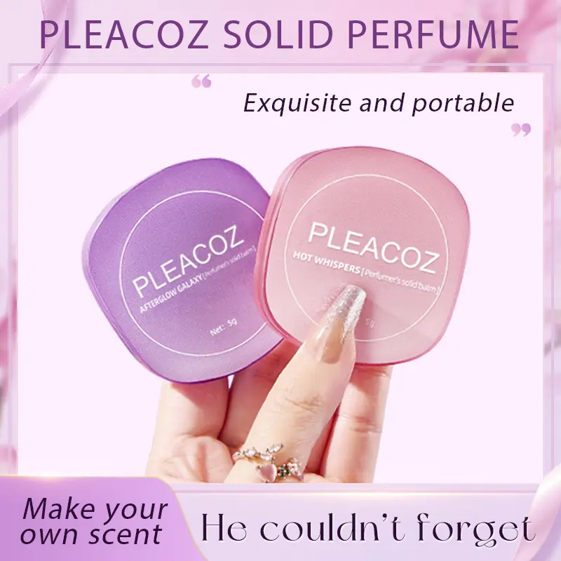 Pleacoz Perfume Balm for Women - Alcohol-Free Floral Fruity Woody & Earthy Woody Fragrance with Ambery Neroli Notes, Portable Travel Perfume, Captivating Fragrance