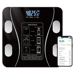 Smart Scale for Body Weight, Digital Bathroom Scale BMI Weighing Bluetooth Body Fat Scale, Body Composition Monitor Health Analyzer with Smartphone App, 400 lbs Versatile Family Digital Weight Scale with Bluetooth Connectivity Dual-Unit