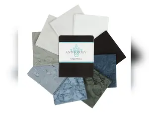 Lava Solids Batik Fat Quarter Bundle - Nightfall by Anthology Fabrics | 10 pcs