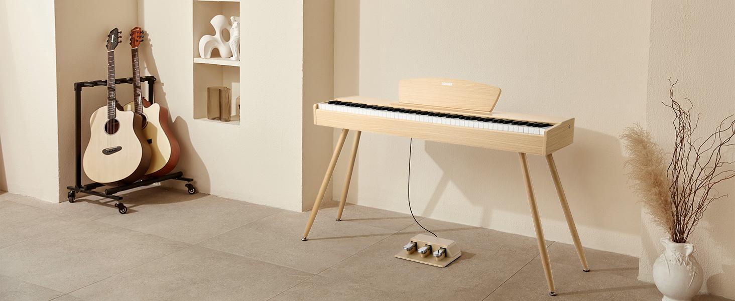 Donner DDP-80 Wooden Style 88 Key Weighted Digital Piano with Stand & 3 Pedal Hammer Action Ii Hammer Action Ii Hammer Action Ii Hammer Action Ii Hammer Action Ii Hammer Action Ii Hammer Action Ii
