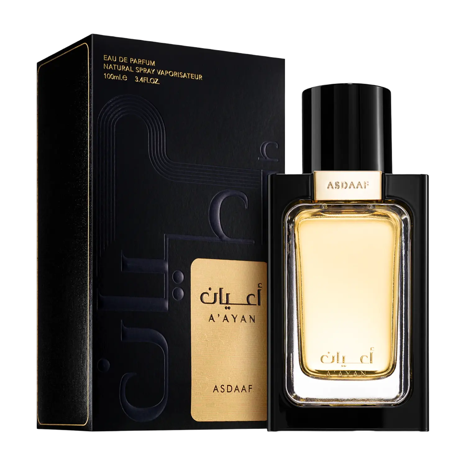 Lattafa Asdaaf Aayan for Unisex Eau de Parfum Spray, 3.4 Ounce