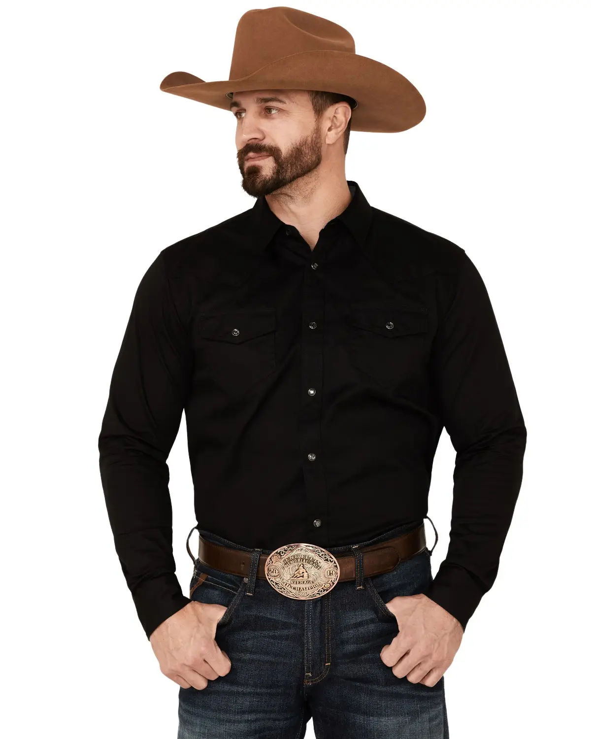 Cody James Men's Men'S Solid Treadstone Long Sleeve Pearl Snap Western - Cmho21w99-Blk