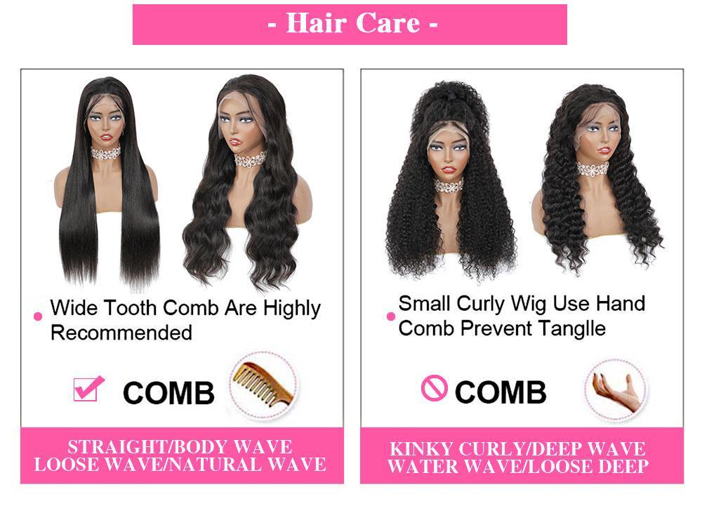 Mamushow 200% Density #4 Chocolate Brown & #1 Jet Black 13x6 Body Wave Full Lace Frontal Human Hair Wigs Wavy Natural Appearance Substantial Comfortable Fit