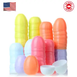 Fillable Easter Eggs, Bright Color, 2.3 inch, 48 Pack