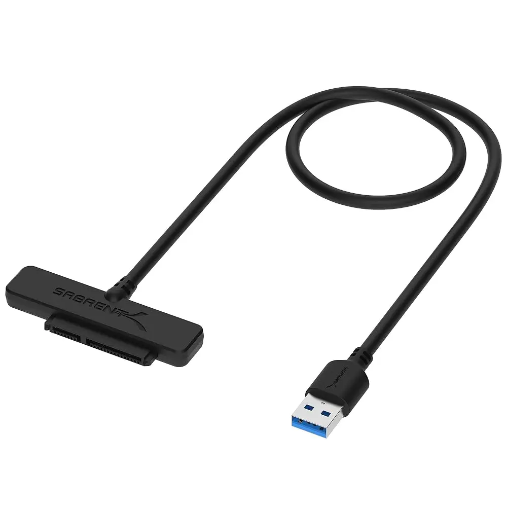 SABRENT USB 3.0 to 2.5" SATA Adapter Cable for SSD & Laptop HDD with UASP Support and 5Gbps Data Transfer